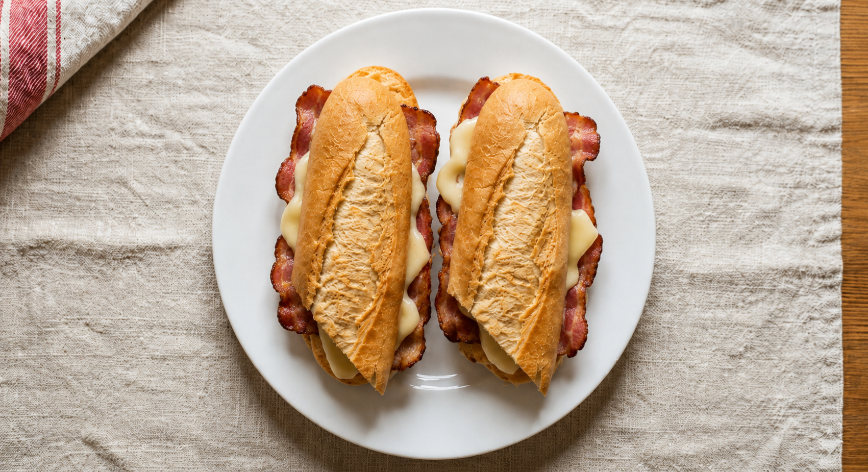 Bocadillo Bacon Queso
