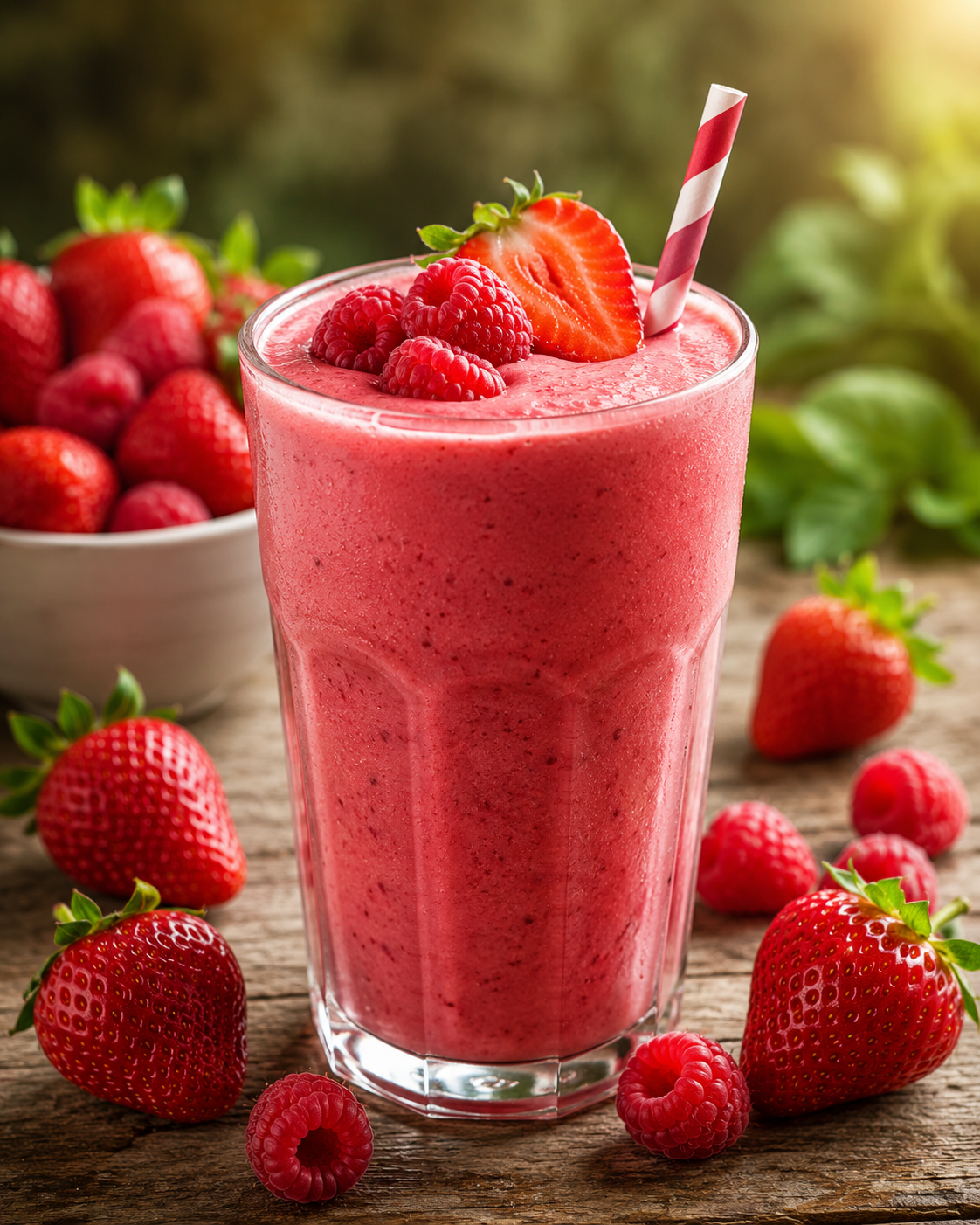 Smoothie de Fresa y Frambuesa